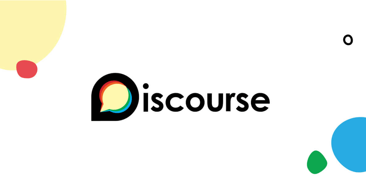 Discourse logo on a white background
